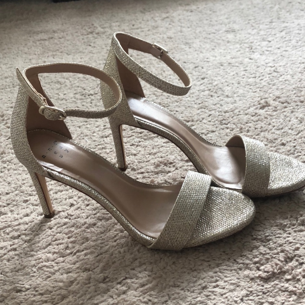 A New Day Gold Heels. Only worn once.